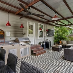 Curated Craftsman by Chavez | Backyard Wet Bar