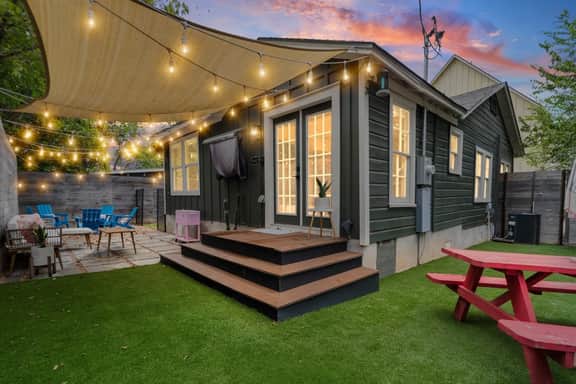 Candy-Colored SoCo Cottage | Outdoor TV + Grill - Image 2